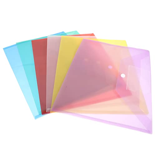 UKCOCO 6 Stück Dokumententaschen mit Druckknopf Transparente Kunststoff Aktenordner für Schule und Büro zur Aufbewahrung von Unterlagen und Schreibwaren UKCOCO 6 Stück Dokumententaschen mit Druckknopf Transparente Kunststoff Aktenordner für Schule und Büro zur Aufbewahrung von Unterlagen und Schreibwaren von UKCOCO
