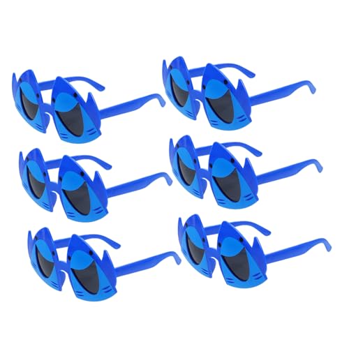 UKCOCO 6 Stück Hai-brille Partybrille Hai-geburtstagsparty-dekorationen Haigläser Hai-geburtstagsparty-zubehör Lustige Für Erwachsene Brillen Am Strandpool Blue Plastik UKCOCO 6 Stück Hai-brille Partybrille Hai-geburtstagsparty-dekorationen Haigläser Hai-geburtstagsparty-zubehör Lustige Für Erwachsene Brillen Am Strandpool Blue Plastik von UKCOCO