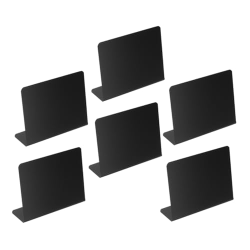 UKCOCO 6 Stück Mini-Esstischtafel Kleine Tafelschilder Tischkarten für die Tischdekoration Tafelschilder Tischplatte Mini-Tafelschild Zeichenbrett Tafelschilder für Tische PVC Schwarz UKCOCO 6 Stück Mini-Esstischtafel Kleine Tafelschilder Tischkarten für die Tischdekoration Tafelschilder Tischplatte Mini-Tafelschild Zeichenbrett Tafelschilder für Tische PVC Schwarz von UKCOCO