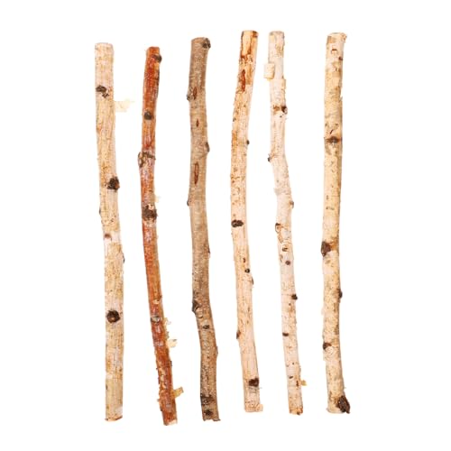 UKCOCO 6 Stück Natürliche Holzstäbe für Diy Bastelprojekte für Dekoration Kinderhandwerk und Kreative Projekte von UKCOCO