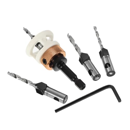 UKCOCO 6 Stück Senkbohrer Schrankinstallationswerkzeuge Senker-Tiefenanschlag Holz arbeiten verstellbarer Bohrer Holzbearbeitungswerkzeuge Senker für Holz Kohlenstoffstahl UKCOCO 6 Stück Senkbohrer Schrankinstallationswerkzeuge Senker-Tiefenanschlag Holz arbeiten verstellbarer Bohrer Holzbearbeitungswerkzeuge Senker für Holz Kohlenstoffstahl von UKCOCO