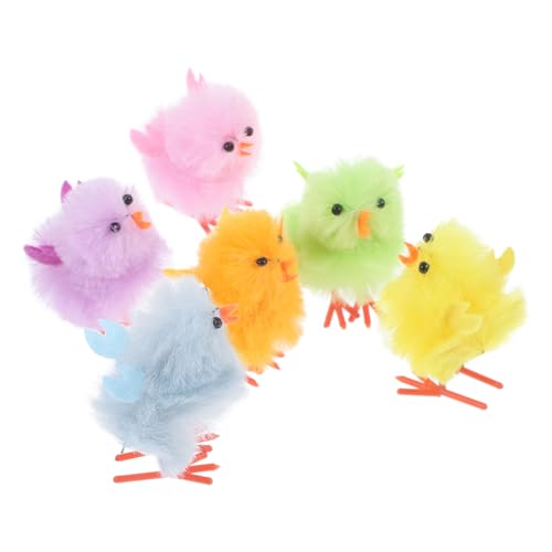 UKCOCO 6 Stück Teiliges Bunte Plüschküken Osterdekoration Große Flauschige Küken als Ostergeschenk und Party Mitgebsel für Fröhliche Frühlingsfeiern UKCOCO 6 Stück Teiliges Bunte Plüschküken Osterdekoration Große Flauschige Küken als Ostergeschenk und Party Mitgebsel für Fröhliche Frühlingsfeiern von UKCOCO