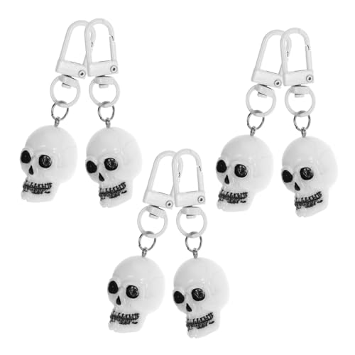 UKCOCO 6 Stück Teiliges Halloween Schlüsselanhänger Retro Schädel Schlüsselanhänger für Party Deko als für Familie und Freunde UKCOCO 6 Stück Teiliges Halloween Schlüsselanhänger Retro Schädel Schlüsselanhänger für Party Deko als für Familie und Freunde von UKCOCO
