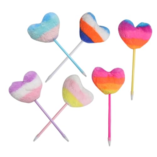 UKCOCO 6 Stück Teiliges Herz Pom Pom Kugelschreiber Flauschige Farbenfrohe Schreibstifte für Studenten Tragbare Leichte Glatte Niedliche Büro und Schulstifte UKCOCO 6 Stück Teiliges Herz Pom Pom Kugelschreiber Flauschige Farbenfrohe Schreibstifte für Studenten Tragbare Leichte Glatte Niedliche Büro und Schulstifte von UKCOCO