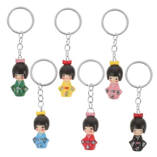 UKCOCO 6 Stück Teiliges Kimono Puppen Schlüsselanhänger aus Zinklegierung Niedliche Japanische Kawaii Anhänger Langlebig Kratzfest Dekorative Taschen und Schlüsselringe Zufällige Farbe UKCOCO 6 Stück Teiliges Kimono Puppen Schlüsselanhänger aus Zinklegierung Niedliche Japanische Kawaii Anhänger Langlebig Kratzfest Dekorative Taschen und Schlüsselringe Zufällige Farbe von UKCOCO