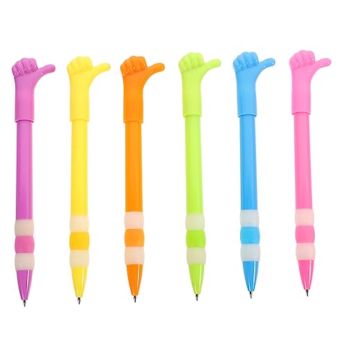 UKCOCO 6 Stück Teiliges Kugelschreiber mit Kugelschreiberspitze Ergonomisch Geformte Ballpoint Pens in Lustigem Finger Design für Büro Schule und Geschenkideen UKCOCO 6 Stück Teiliges Kugelschreiber mit Kugelschreiberspitze Ergonomisch Geformte Ballpoint Pens in Lustigem Finger Design für Büro Schule und Geschenkideen von UKCOCO