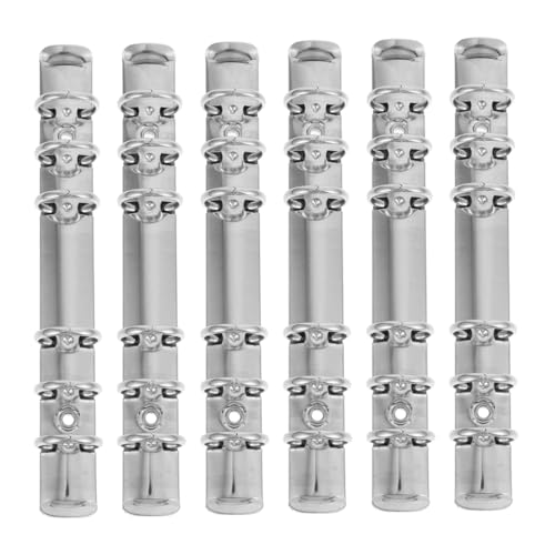 UKCOCO 6 Stück Teiliges Metall Binder Ringe Lose Ordner Ringe aus für DIY Notizbuch Aktivseiten Flexibel und Langlebig Geeignet für Schüler und Lehrer von UKCOCO