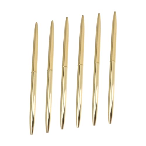 UKCOCO 6 Stück Teiliges Metall Kugelschreiber Gold Leichter Business Stift mit Schwarzer Langlebig und Ergonomisch für Schule Büro und Bankgebrauch UKCOCO 6 Stück Teiliges Metall Kugelschreiber Gold Leichter Business Stift mit Schwarzer Langlebig und Ergonomisch für Schule Büro und Bankgebrauch von UKCOCO