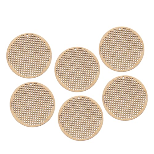 UKCOCO 6 Stück Teiliges Perforierte Holzchips für Kreuzstich DIY Runde Holzplatten Vielseitig als Anhänger Lesezeichen Halskette Kreative Bastelmaterialien für Schmuckgestaltung UKCOCO 6 Stück Teiliges Perforierte Holzchips für Kreuzstich DIY Runde Holzplatten Vielseitig als Anhänger Lesezeichen Halskette Kreative Bastelmaterialien für Schmuckgestaltung von UKCOCO