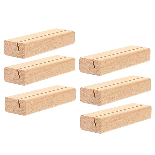 UKCOCO 6 Stück Teiliges Tischkartenhalter aus Holz Stabile Aufsteller mit Clipfunktion für Menükarten Fotos Notizen für Hochzeiten Partys und Tischdekorationen UKCOCO 6 Stück Teiliges Tischkartenhalter aus Holz Stabile Aufsteller mit Clipfunktion für Menükarten Fotos Notizen für Hochzeiten Partys und Tischdekorationen von UKCOCO