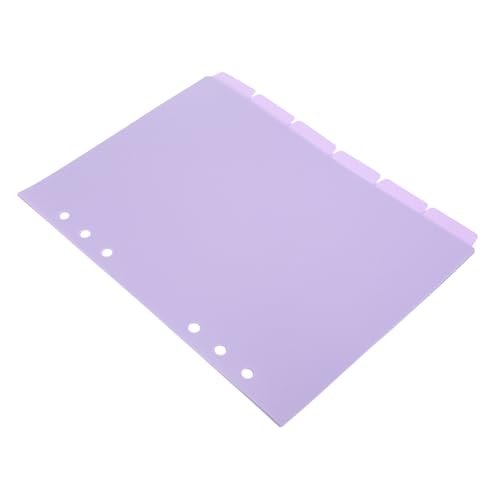 UKCOCO 6 Stück Teiliges Trennblätter für Ringbuch Langlebige PP Materialien mit Registerlaschen Praktische Organizer für Büro Schule und Zuhause UKCOCO 6 Stück Teiliges Trennblätter für Ringbuch Langlebige PP Materialien mit Registerlaschen Praktische Organizer für Büro Schule und Zuhause von UKCOCO
