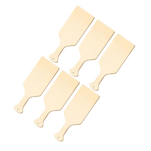 UKCOCO 6 Stück Teiliges Unlackierte Holzpaddel zum Basteln Kleine Holzschneidebretter für Diy Projekte Kreative Gestaltung und Dekoration für Zuhause Küche Büro und Feiern von UKCOCO