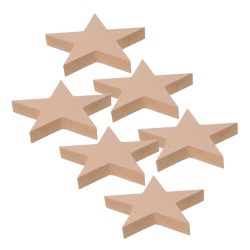 UKCOCO 6 Stück Teiliges zum Basteln Unlackierte Holzsterne zum Bemalen und Dekorieren DIY Ornamente für Weihnachtsbaum Fenster Tür Rustikale Deko für Festival und Party UKCOCO 6 Stück Teiliges zum Basteln Unlackierte Holzsterne zum Bemalen und Dekorieren DIY Ornamente für Weihnachtsbaum Fenster Tür Rustikale Deko für Festival und Party von UKCOCO