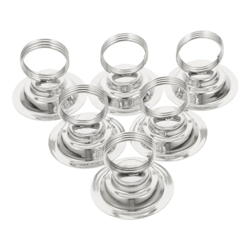 UKCOCO 6 Stück Tischkartenhalter mit Stabiellem Eisenclip und Vielseitig für Hochzeit Restaurant und Bankett Minimalistisches Design für Menükarten Tischnummern und Memoanzeigen von UKCOCO