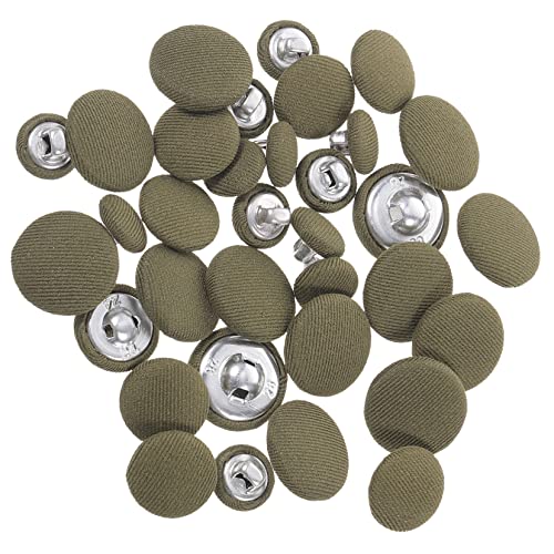 UKCOCO 60 Stück Teiliges Runde Grüne Stoffknöpfe für Mäntel und Strickjacken DIY Nähzubehör Langlebige Kleidungsknöpfe für Handarbeiten und Reparaturen UKCOCO 60 Stück Teiliges Runde Grüne Stoffknöpfe für Mäntel und Strickjacken DIY Nähzubehör Langlebige Kleidungsknöpfe für Handarbeiten und Reparaturen von UKCOCO
