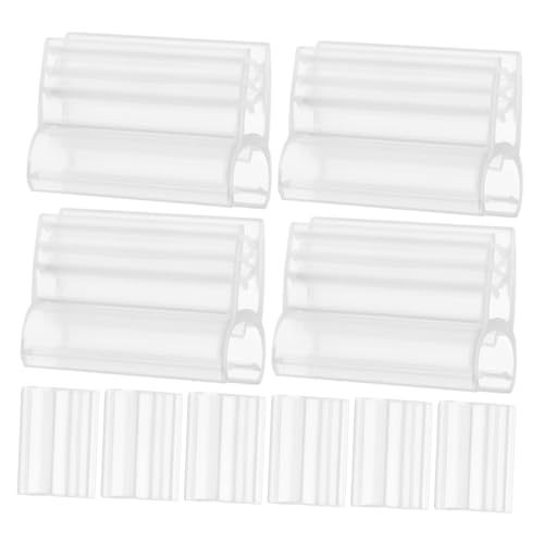 UKCOCO 60 Stück Teiliges Transparenter Preisschild Clips für Drahtgitter Vielseitige Signhalter für Verkaufsregale Einfache Geeignet für Einkaufszentren Supermärkte und Ausstellungen von UKCOCO