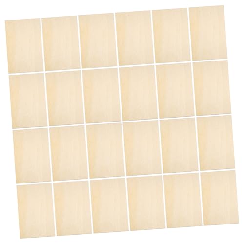 UKCOCO 60 Stück Unlackierte Rechteckige Holzplatten für Diy Projekte für Graffiti Malerei Dekoration und Kreative von UKCOCO
