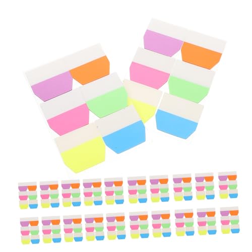 UKCOCO 600 Stück Bunte Kleberegisterkarten, Klebrige Registerkarten, Transparente Seitenmarkierungen, Beschreibbare Anmerkungen, Textmarker, Buchflaggenstreifen Für Schulbürobedarf UKCOCO 600 Stück Bunte Kleberegisterkarten, Klebrige Registerkarten, Transparente Seitenmarkierungen, Beschreibbare Anmerkungen, Textmarker, Buchflaggenstreifen Für Schulbürobedarf von UKCOCO