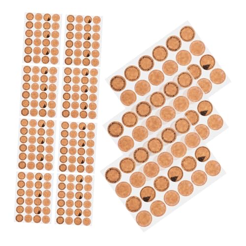UKCOCO 600 Stück Selbstklebende Runde Aufkleber Beschreibbare Etiketten für Geschenkverpackung Briefumschläge DIY Basteln Haltbare Vielseitige Sticker für Festtagsdekoration von UKCOCO