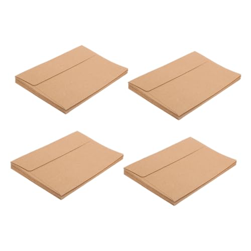 UKCOCO 60Stücke Selbstklebende Umschläge aus Kraftpapier für Einladungen Partykarten und Briefe mit Schnellem Verschluss und Eleganter für Verschiedene von UKCOCO