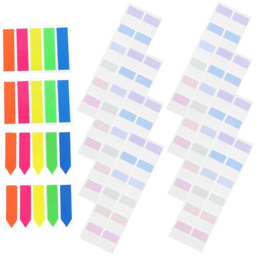 UKCOCO 640 Stück Teiliges Selbstklebende Transparente Sticky Book Tabs in Pastellfarben Halbdurchsichtige Haftnotizen für Bücher und Notizen Schmale Beschriftbare Seitenmarker für Schule UKCOCO 640 Stück Teiliges Selbstklebende Transparente Sticky Book Tabs in Pastellfarben Halbdurchsichtige Haftnotizen für Bücher und Notizen Schmale Beschriftbare Seitenmarker für Schule von UKCOCO