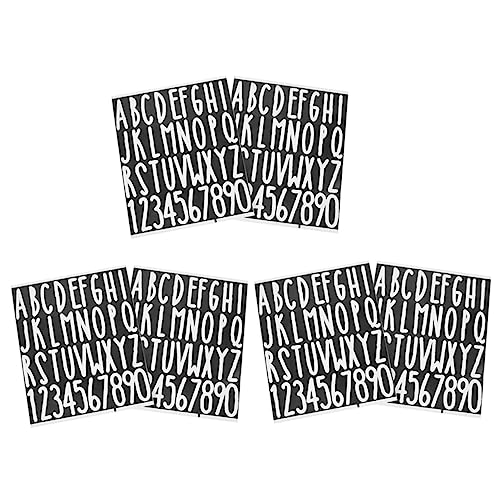 UKCOCO 6Blätter Selbstklebende Buchstabenaufkleber für Briefkasten Vinyl Aufkleber und Langlebig für DIY Dekorationen und Adressbeschriftungen Alphabetische UKCOCO 6Blätter Selbstklebende Buchstabenaufkleber für Briefkasten Vinyl Aufkleber und Langlebig für DIY Dekorationen und Adressbeschriftungen Alphabetische von UKCOCO