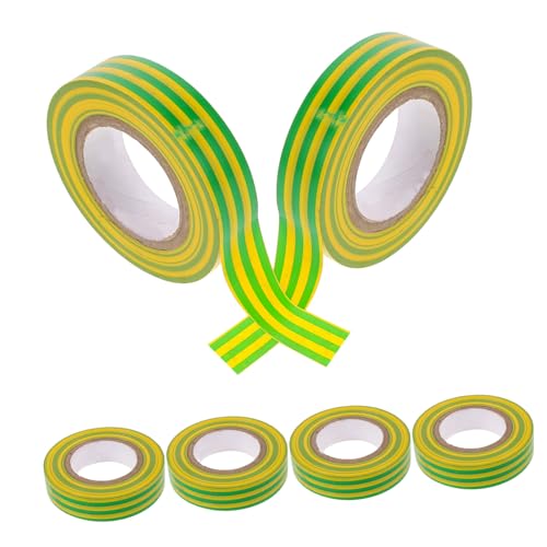 UKCOCO 6Rollen Isolierband Farbiges Klebeband Drahtband Hochtemperatur Kältebeständig für Elektrische Anwendungen Langlebig Robust von UKCOCO
