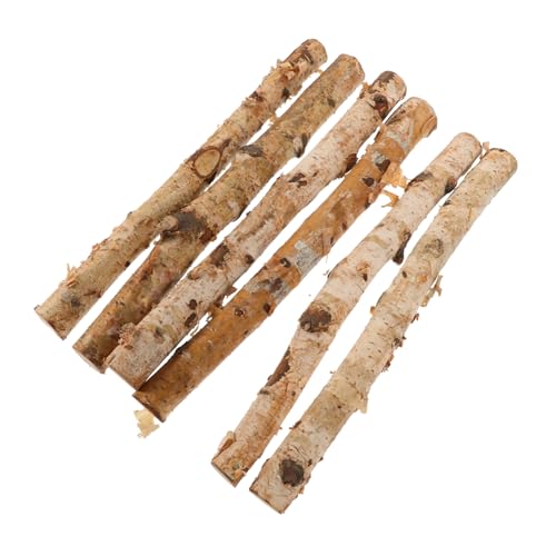 UKCOCO 6Stücke DIY Holzstäbchen Birkenholz Unbehandelt für Bastelprojekte Dekoration und Floristik Natürliche Holzfarbe Vielseitig Einsetzbar UKCOCO 6Stücke DIY Holzstäbchen Birkenholz Unbehandelt für Bastelprojekte Dekoration und Floristik Natürliche Holzfarbe Vielseitig Einsetzbar von UKCOCO