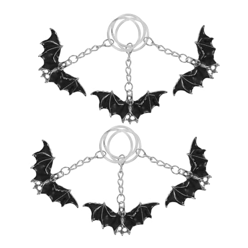 UKCOCO 6Stücke Halloween Fledermaus Schlüsselanhänger Dekorative Rucksack Anhänger für Partys Einzigartige Accessoires Leicht Tragbar für Dekorationen UKCOCO 6Stücke Halloween Fledermaus Schlüsselanhänger Dekorative Rucksack Anhänger für Partys Einzigartige Accessoires Leicht Tragbar für Dekorationen von UKCOCO