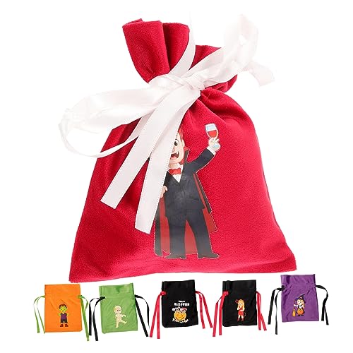 UKCOCO 6Stücke Halloween Geschenkbeutel mit Kordelzug Wiederverwendbare Cartoon Taschen für Süßigkeiten Snacks und Kleine für Kinderpartys und Mottopartys UKCOCO 6Stücke Halloween Geschenkbeutel mit Kordelzug Wiederverwendbare Cartoon Taschen für Süßigkeiten Snacks und Kleine für Kinderpartys und Mottopartys von UKCOCO