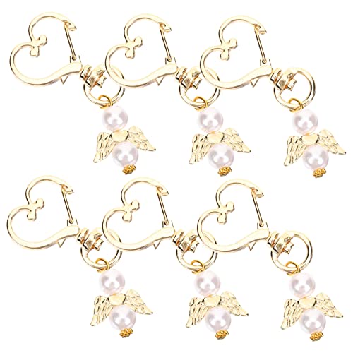 UKCOCO 6Stücke Schlüsselanhänger Kreative Flügel Pendelanhänger Und Symbolisch Schlüssel Und Taschen Für Glücksbringer von UKCOCO