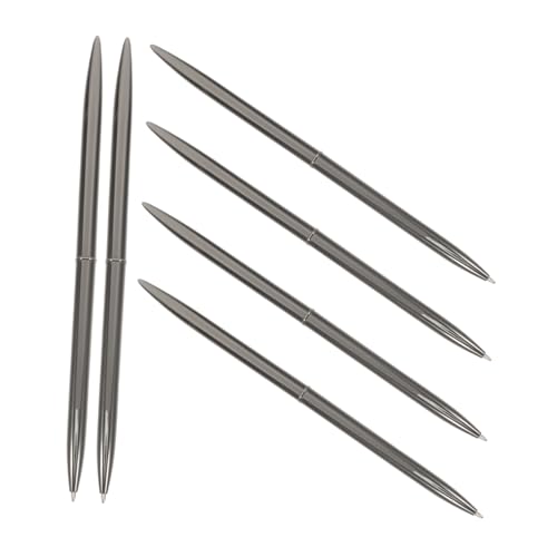 UKCOCO 6Stücke Teiliges Metall Kugelschreiber für Büro und Business Nachfüllbare Leichtes Design Ergonomischer Griff für Komfortables Schreiben für Unterschriften von UKCOCO