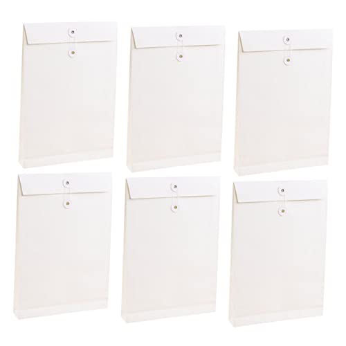 UKCOCO 6Stücke Weiße Leere Aktenmappe Organizer Dokumentenhalter Tragetasche für Bürobedarf Schule und Geschäftsreisen Vielseitig Einsetzbar zur Aufbewahrung von Unterlagen UKCOCO 6Stücke Weiße Leere Aktenmappe Organizer Dokumentenhalter Tragetasche für Bürobedarf Schule und Geschäftsreisen Vielseitig Einsetzbar zur Aufbewahrung von Unterlagen von UKCOCO