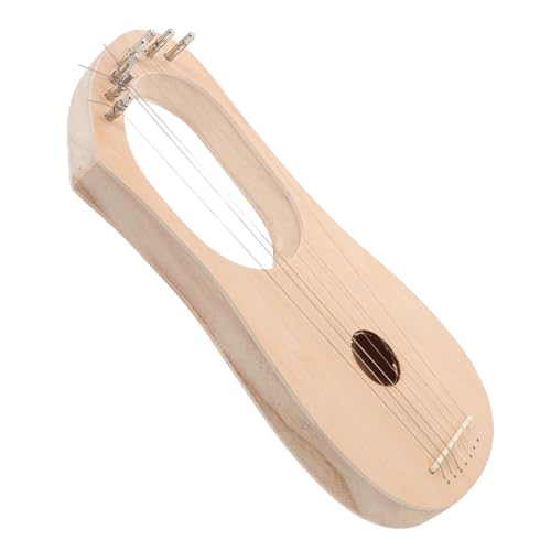 UKCOCO 7 Saiten Holz Lyre Diy Kit Unvollendetem Balsaholz mit Saiten Stimmschlüssel und Zubehör für Kreative Erwachsene Musizieren und Basteln UKCOCO 7 Saiten Holz Lyre Diy Kit Unvollendetem Balsaholz mit Saiten Stimmschlüssel und Zubehör für Kreative Erwachsene Musizieren und Basteln von UKCOCO