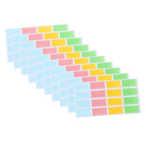 UKCOCO 70 Blatt Selbstklebende Blanko Etiketten Wasserfeste Preisaufkleber für Büro Vielseitig Einsetzbare und Nummernaufkleber für Küche Bad und Schlafzimmer von UKCOCO