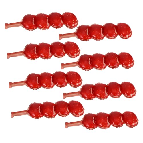 UKCOCO 8 Stück Ballon Requisiten Snack Candied Haws Ballon Lebensmittel Themen Dekoration Candied Haws Party Supplies Bunte Candied Haws Ballons Party Favor Food Theme Ballons Food von UKCOCO