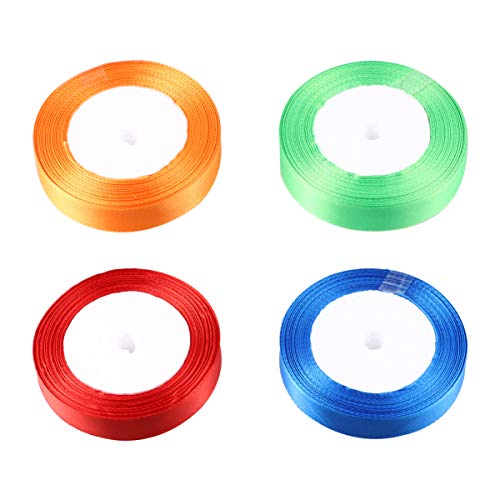 UKCOCO 8 Stück Breites Satinband Gemischten Farben Dekoratives Geschenkband für DIY Bastelprojekte und Verpackungen für Partys und Weihnachten UKCOCO 8 Stück Breites Satinband Gemischten Farben Dekoratives Geschenkband für DIY Bastelprojekte und Verpackungen für Partys und Weihnachten von UKCOCO