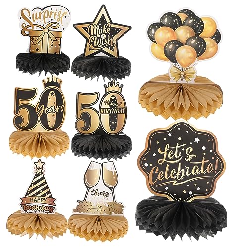 UKCOCO 8 Stück Geburtstag Deko Teiliges Bienenwaben Tischdeko für Männer und Frauen Partydekoration für Drinnen und Draußen Sicher und Bruchsicher für Feierliche Anlässe UKCOCO 8 Stück Geburtstag Deko Teiliges Bienenwaben Tischdeko für Männer und Frauen Partydekoration für Drinnen und Draußen Sicher und Bruchsicher für Feierliche Anlässe von UKCOCO