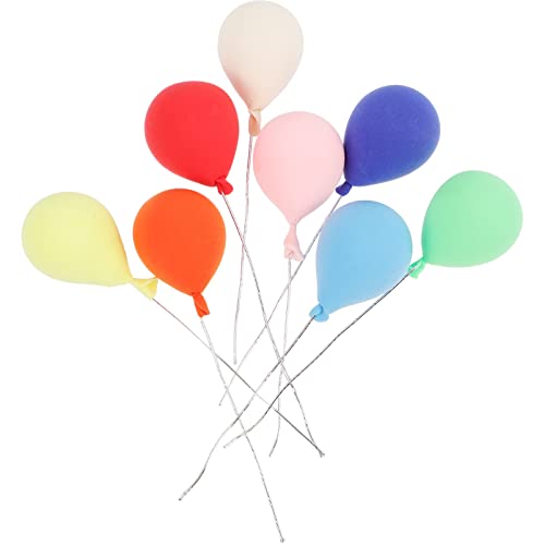 UKCOCO 8 Stück Puppenhaus Blau Geburtstag Party winzig Pastell Rosa luftballons Mini-Ballondekoration Mini-Ballon-Ornamente Mini-Ballon- puppenhaus ballon dekore Ton von UKCOCO