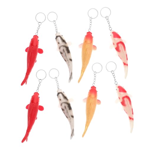 UKCOCO 8 Stück Schlüsselanhänger Mini Taschenanhänger Süßer Schlüsselanhänger Anhänger Schlüsselanhänger Cartoon Schlüsselanhänger Wasser Themen Schlüsselanhänger Ornament von UKCOCO