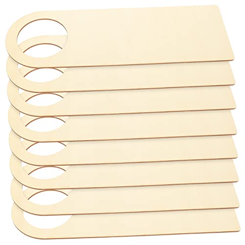 UKCOCO 8 Stück Teiliges Diy Holz Türschild Unbeschichtete Holz Türhänger für Kreative Dekoration für Bastelprojekte und Persönliche Gestaltung von Türen von UKCOCO