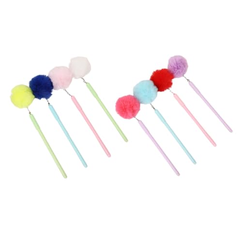 UKCOCO 8 Stück Teiliges Flauschige Kugelschreiber mit Pompon Ergonomisch Glatt Schreibend Bunte Farben für Büro Schule Basteln und UKCOCO 8 Stück Teiliges Flauschige Kugelschreiber mit Pompon Ergonomisch Glatt Schreibend Bunte Farben für Büro Schule Basteln und von UKCOCO