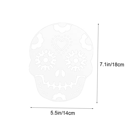 UKCOCO 8 Stück Teiliges Halloween Tortendeko Schablonen mit Hohlraum Schädel Wiederverwendbar für Zuckerpaste und Geeignet für DIY Kuchen Verzierung und Gruseldekoration UKCOCO 8 Stück Teiliges Halloween Tortendeko Schablonen mit Hohlraum Schädel Wiederverwendbar für Zuckerpaste und Geeignet für DIY Kuchen Verzierung und Gruseldekoration von UKCOCO
