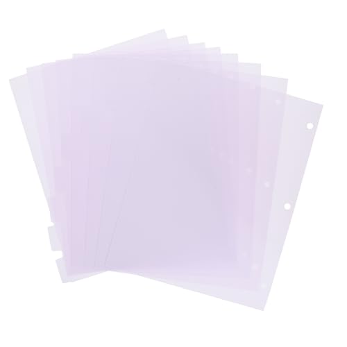 UKCOCO 8 Stück Teiliges Trennblätter aus Langlebigem PP Wiederverwendbare Notizbuch Seitentrenner Abnehmbare Organizer für Ringbuch Journal Tagebuch als Ästhetische Page Marker UKCOCO 8 Stück Teiliges Trennblätter aus Langlebigem PP Wiederverwendbare Notizbuch Seitentrenner Abnehmbare Organizer für Ringbuch Journal Tagebuch als Ästhetische Page Marker von UKCOCO