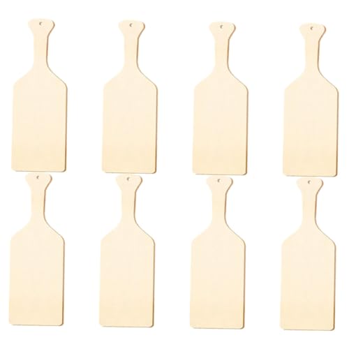 UKCOCO 8 Stück Unlackierte Holzscheiben für Diy Kunst Handbemalte Holzplatten für Zuhause und Partys Robuste und Kreative Bastelmaterialien von UKCOCO