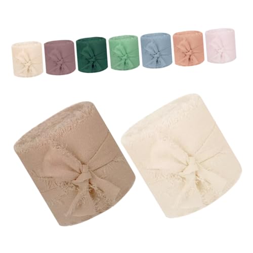 UKCOCO 9 Rollen Hochzeitseinladungsband Verpackung Stoff ästhetisch Braut- rustikal Weiß breites Band Chiffonbänder Multifunktions-Bastelband Seidenbandbänder Wickelband UKCOCO 9 Rollen Hochzeitseinladungsband Verpackung Stoff ästhetisch Braut- rustikal Weiß breites Band Chiffonbänder Multifunktions-Bastelband Seidenbandbänder Wickelband von UKCOCO
