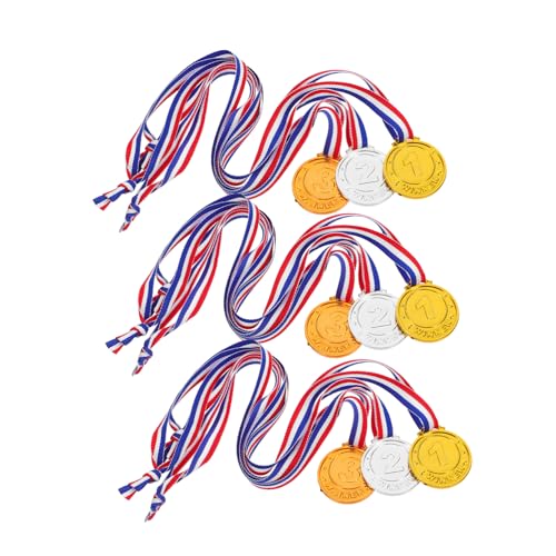UKCOCO 9 Stücke Medaillen Für Masse Medaillen Kinderpreise Medaillen Für in Großen Mengen Hängende Medaille Teilnahme Medaillen Studenten Auszeichnungen Pp von UKCOCO