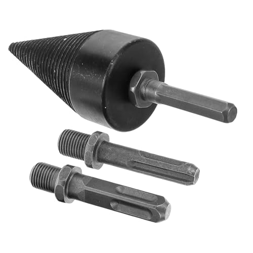 UKCOCO Abnehmbarer Holzspalter Bohrer Robuster Bohrer für Elektrische Bohrmaschine Vielseitig Einsetzbar mit Adapter für Bohrhammer für Ländliche Haushalte Bohrer von UKCOCO
