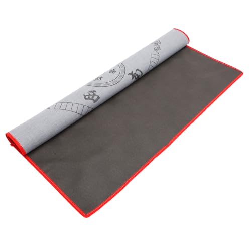 UKCOCO Anti-Slip-Mahjong-Tischdecke Mahjong-Matte Beleg Tuch Spielmatte für Anti-Rutsch-Tischabdeckung Spieltischdecke Spieltischmatte Majiang Tischmatte Leder Grey Zufällige Farbe von UKCOCO