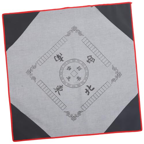 UKCOCO Anti-Slip-Mahjong-tischdecke Spieltischabdeckung Für Beleg Mahjong-Matte Tuch Spielmatte Anti-rutsch-tischabdeckung Spieltischdecke Majiang Tischmatte Grau Leder Zufällige Farbe von UKCOCO